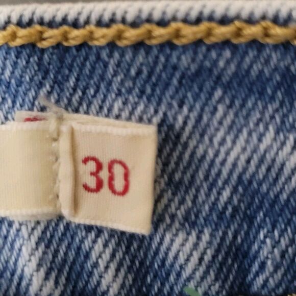 *SOLD**Levi's Jeans Womens 30 Blue Denim Wedgie Straight High Rise Jeans 30Wx27L - Picture 11 of 15